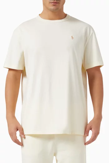 تي شيرت بشعار لاعب البولو على حصان قطن