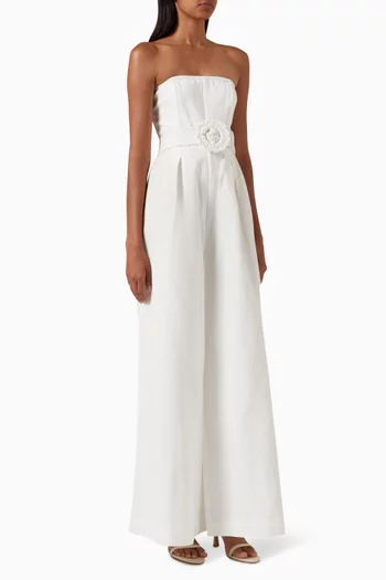 Nera Belted Jumpsuit in Cotton