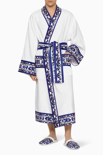 Unisex Bathrobe in Cotton Terry
