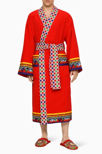 Unisex Bathrobe in Cotton Terry