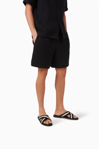 Gyllu Striped Sandals in Nylon