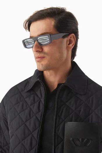Rectangular Sunglasses in Acetate