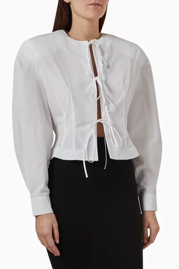 Tie-up Blouse in Cotton