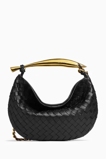 Sardine Top-handle Bag in Intrecciato Leather