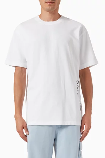 Diffused Graphic T-shirt in Cotton-jersey