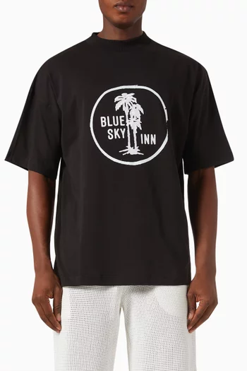 Palm Logo T-shirt in Cotton