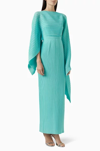 Adami Cape-sleeve Maxi Dress