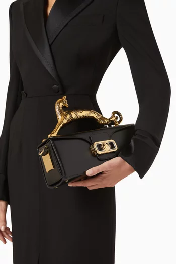 Medium Pencil Cat Bag in Calfskin Leather