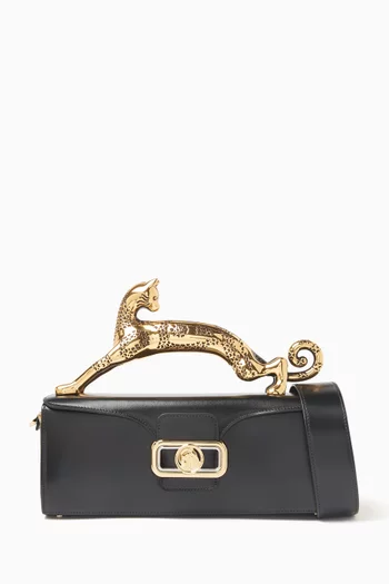 Medium Pencil Cat Bag in Calfskin Leather
