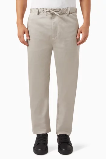 Cropped Coolmax Pants in Cotton-stretch