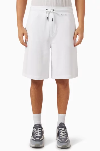 Nano Logo Jogger Shorts in Cotton-blend
