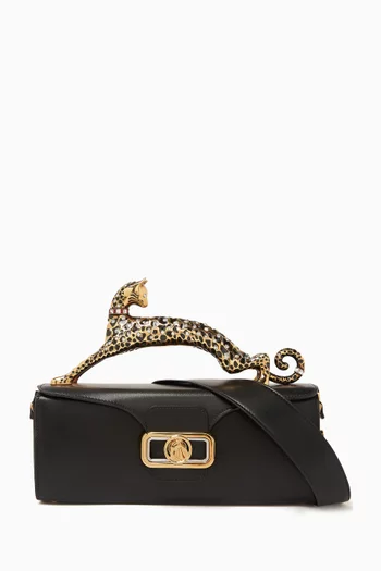 Medium Pencil Cat Bag in Leather