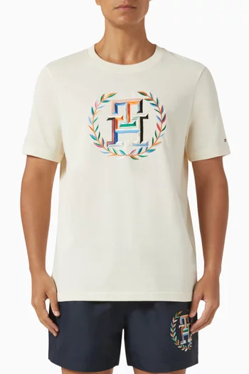 Archive Crest Logo T-Shirt in Cotton