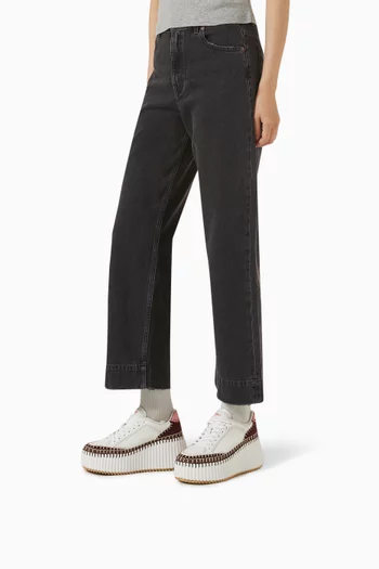 Nama Flatform Sneakers in Calfskin