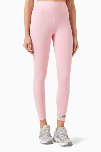 Buy Pink Adjustable Waist Ruched Leggings online in Dubai