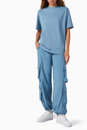 Wide-leg Cargo Pants in Re-Shell100©