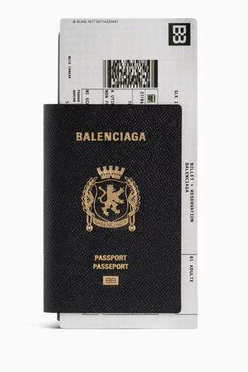 Passport Long Wallet in Calfskin
