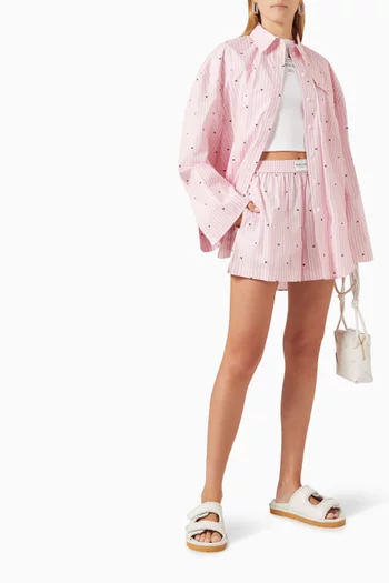 Elasticated Logo Shorts in Organic Cotton