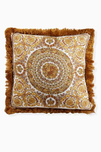 Barocco Double-Face Cushion in Silk