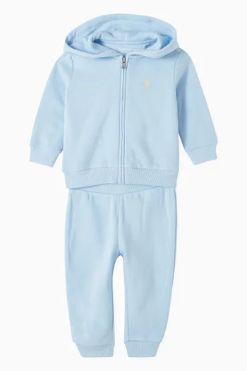 Hoodie & Pants Tracksuit in Cotton-blend