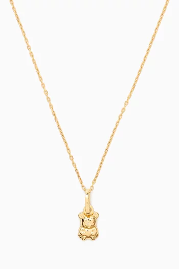 Teddy Pendant Necklace in 18kt Gold