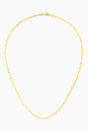 Luxe Herringbone Chain in 18kt Gold