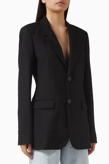 Single-breasted Jacket in Virgin Wool