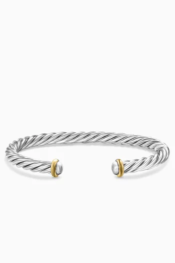 Cable Classic Cuff Bracelet in Sterling Silver