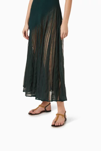 Zenith Flat Sandals in Leather