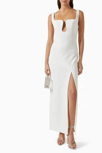 Franka Maxi Dress in Crepe