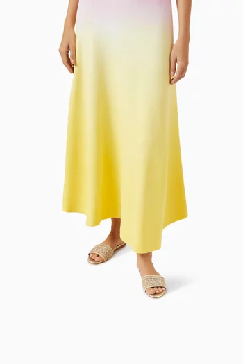 Roma Flat Slides in Organic Cotton Lace