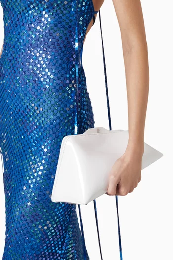 8.30pm Clutch in Holographic Vernice Leather