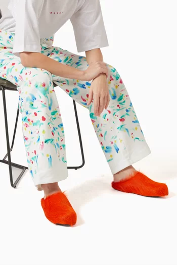 Fussbett Sabot Clog Mules in Calfskin