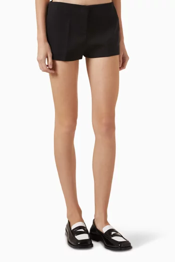 Low-rise Tailored Shorts in Wool