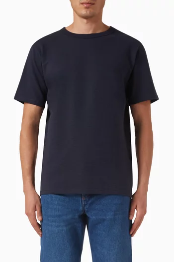 T-shirt in Cotton-seersucker