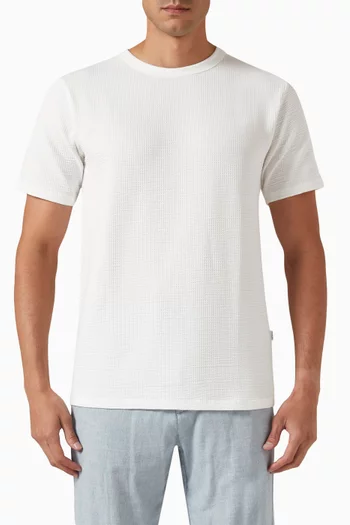 T-shirt in Cotton-seersucker