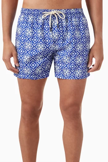 Printed Swimshorts in Recycled Polyester
