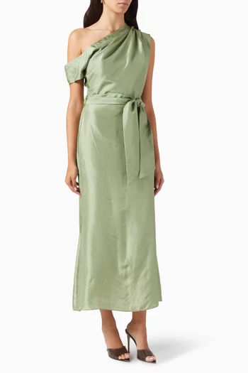 Finesse One-shoulder Midi Dress