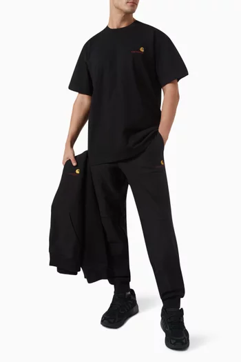 تي شيرت أميريكان بشعار الماركة قطن جيرسيه