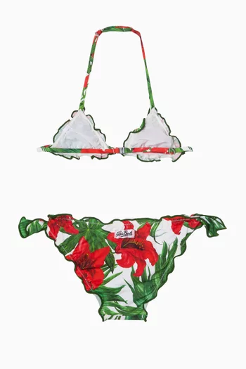 Cris Floral Triangle Bikini Set