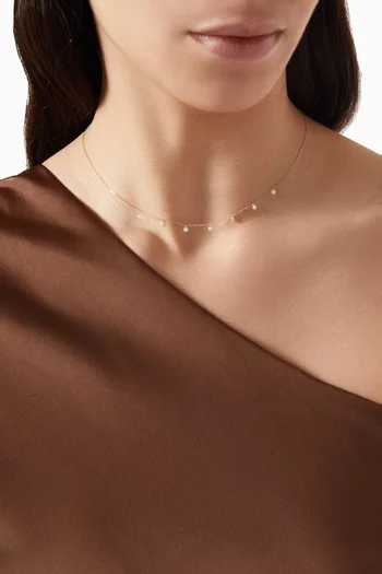 Danae 7 Diamonds Necklace in 18kt Gold