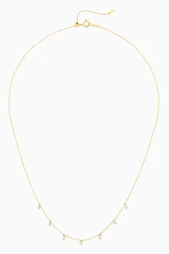 Danae 7 Diamonds Necklace in 18kt Gold