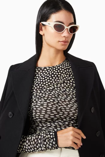 Unisex Molto IV1 Cat-eye Sunglasses in Acetate