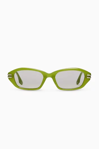 نظارة شمسية ديك جي آر 3 بتصميم سداسي أسيتات للجنسين
