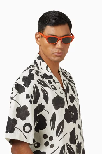 Unisex Cookie OR2 Cat-eye Sunglasses in Acetate