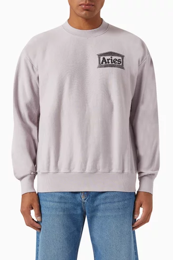 Aged Premium Temple Sweatshirt in Cotton
