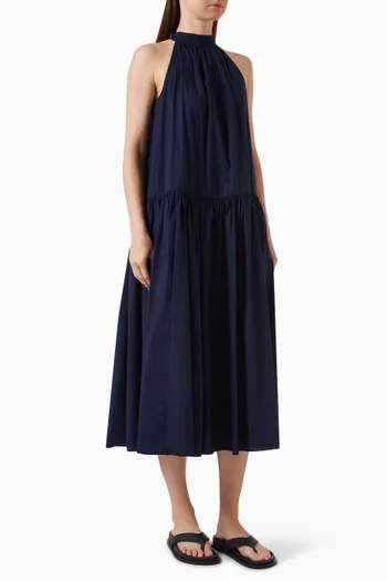 Marlowe Midi Dress in Cotton-poplin