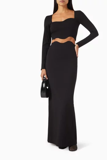 Corde Crop Top in Rayon-blend