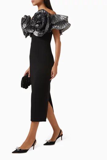 Lumi Ruffled Midi Dress