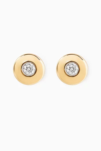 Ara Bambi Diamond Disc Earrings in 18kt Gold